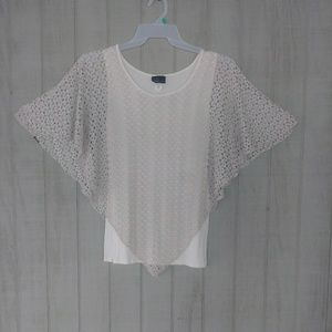 Lace Overlay Blouse